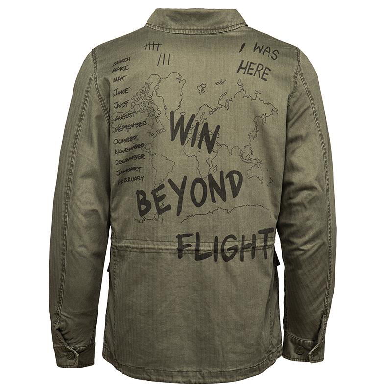 ALPHA INDUSTRIES 美国ALPHA阿f尔法 M-51复古版风衣外套 防风长款 复古绿 