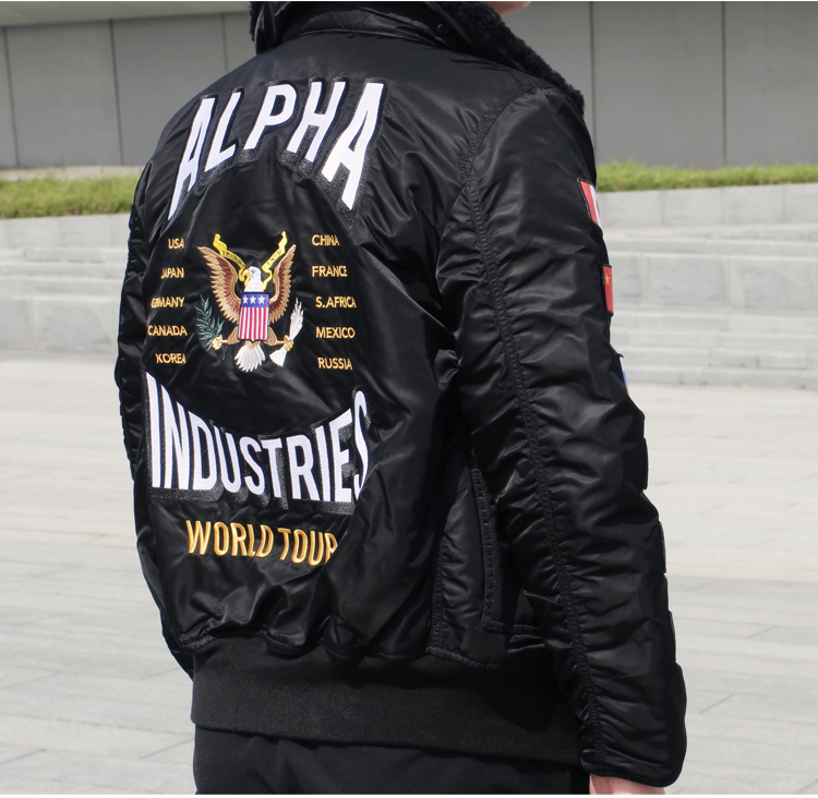 ALPHA INDUSTRIES美国阿尔法工业空军飞行员夹克外套B-15联军飞行夹克修身夹克外套