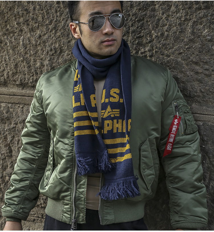 ALPHA INDUSTRIES ALPHA阿尔法工业空军飞行员夹克外套ma1修身夹克外套棉服