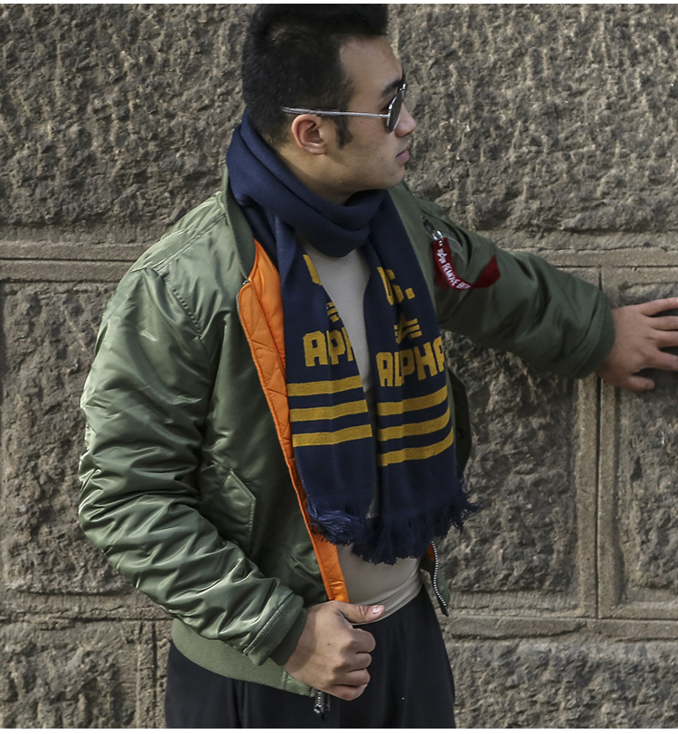 ALPHA INDUSTRIES ALPHA阿尔法工业空军飞行员夹克外套ma1修身夹克外套棉服