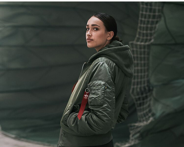 ALPHA INDUSTRIES 阿尔f法alpha卫衣连帽款夹克收腰防泼水ma1夹克外套