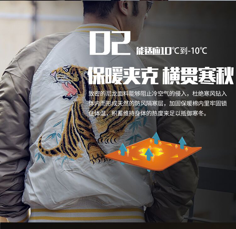 LPHA INDUSTRIES alpha阿尔f法纪念虎MA1飞行夹克春季薄款双面外套