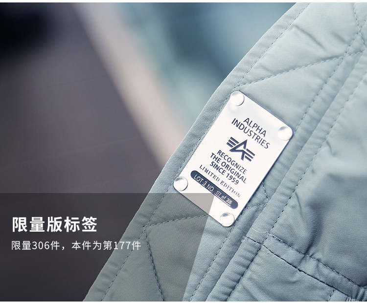 ALPHA INDUSTRIES alpha阿尔f法纪念龙腾MA1飞行夹克春季薄款双面外套