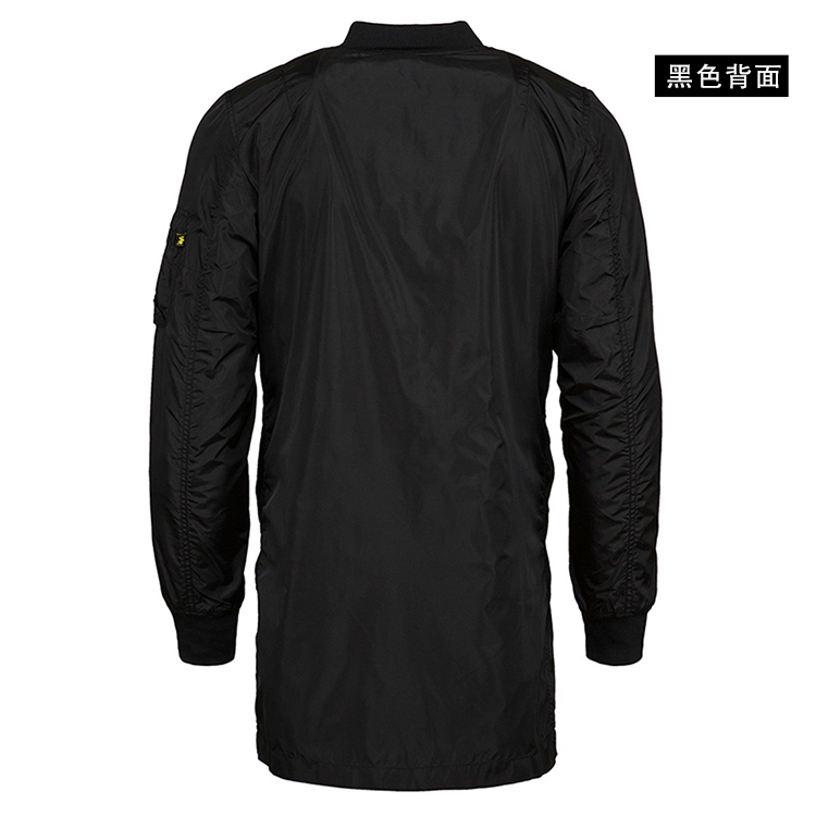 ALPHA INDUSTRIES 美国alpha阿尔f法加长版MA1飞行夹克春季薄款风衣