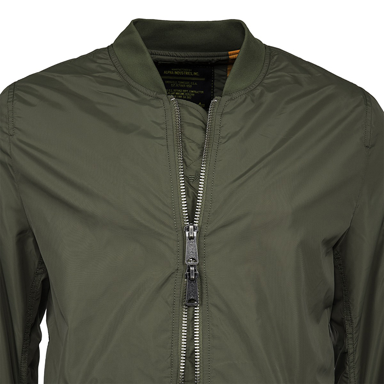 ALPHA INDUSTRIES 美国alpha阿尔f法加长版MA1飞行夹克春季薄款风衣
