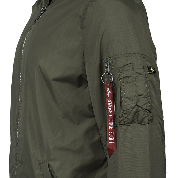 ALPHA INDUSTRIES 美国alpha阿尔f法加长版MA1飞行夹克春季薄款风衣