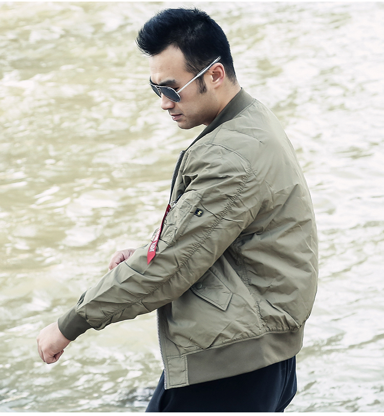 ALPHA INDUSTRIES 美国alpha阿尔f法男士春秋薄款外套L-2B侦察机短款夹克