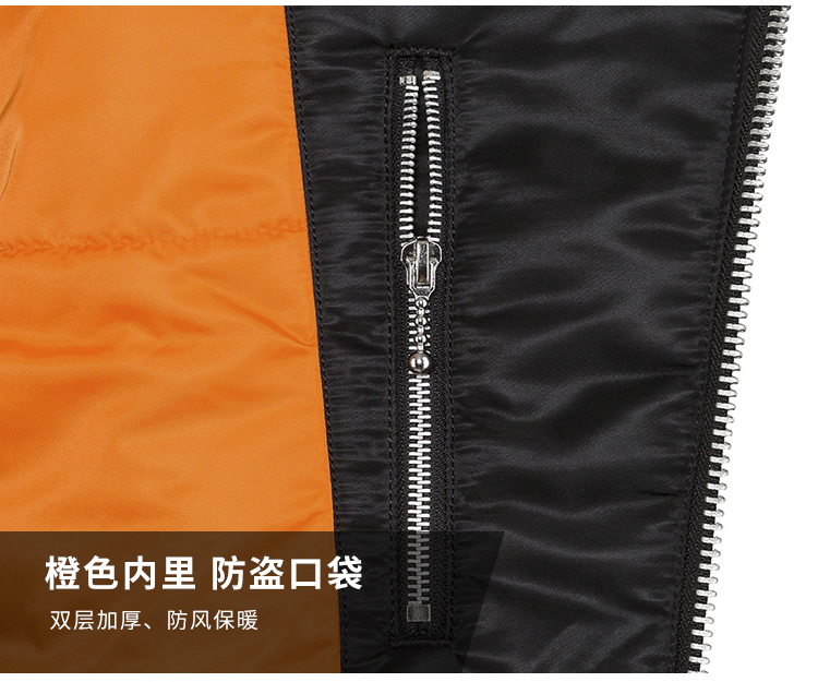 ALPHA INDUSTRIES 美国阿尔法工业alpha常规翻领机车收腰短款ma1飞行夹克