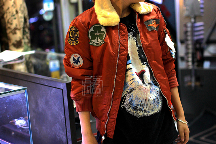 ALPHA INDUSTRIES 美国阿尔法工业小牛夹克儿童夹克收腰休闲ma1外套