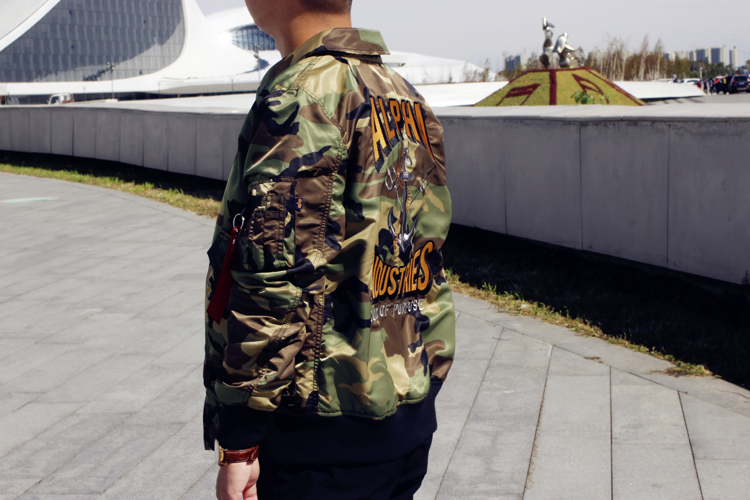 ALPHA INDUSTRIES 美国ALPHA阿尔f法36P摩登海卫服春秋薄款夹克翻领