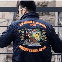 ALPHA INDUSTRIES 美国阿尔法工业飞行夹克45p巡航夹克翻领收腰休闲夹克