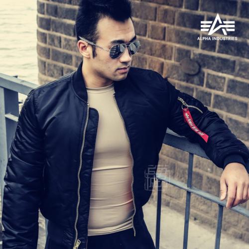 ALPHA INDUSTRIES ALPHA阿尔法工业空军飞行员夹克外套ma1修身夹克外套棉服