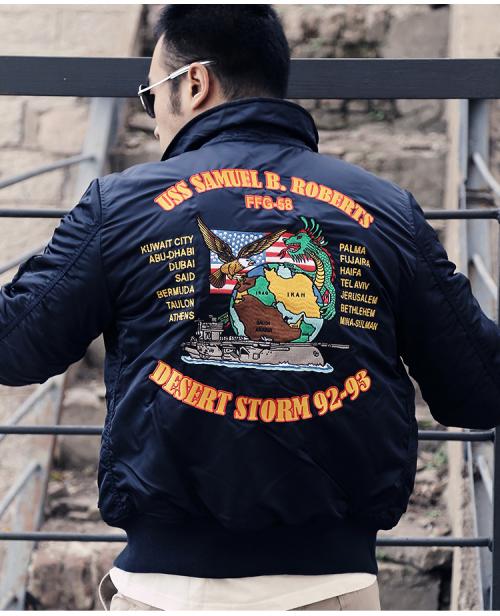 ALPHA INDUSTRIES 美国阿尔法工业飞行夹克45p巡航夹克翻领收腰休闲夹克